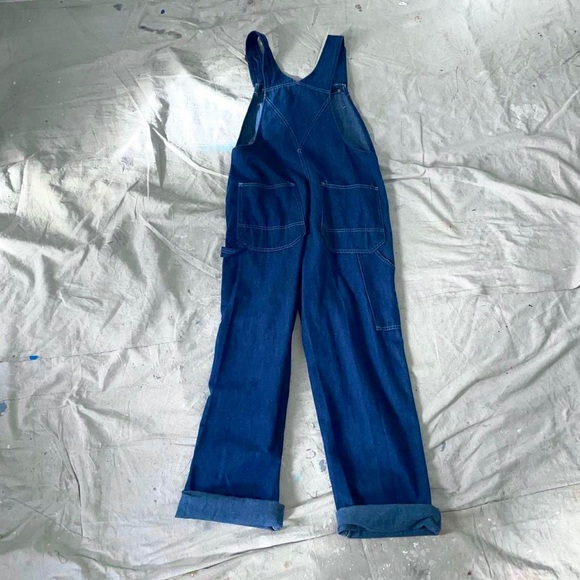Cute pair of Vintage 1970s Sears Roebucks Bib Overalls - Picture 4 of 4